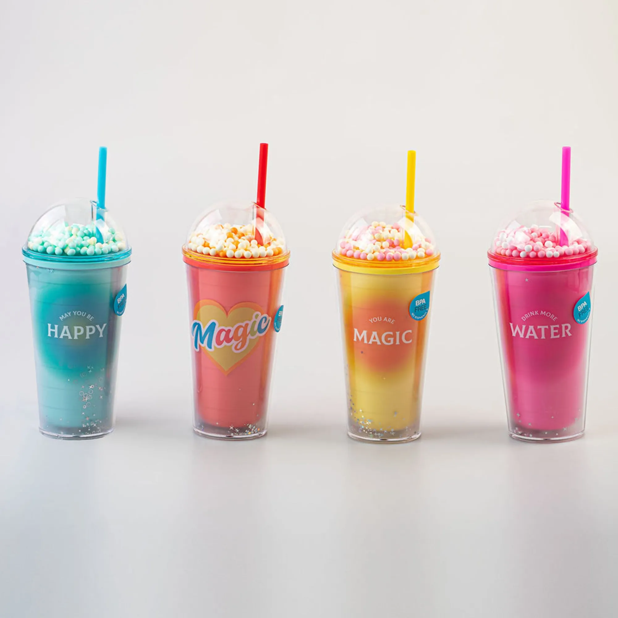 Clearance Borraccia Con Cannuccia (1Pz) (600Ml) Borse & Zaini