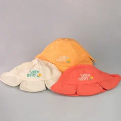 Best Kids Bucket Hat A Forma Di Fiore Color Ocra Accessori