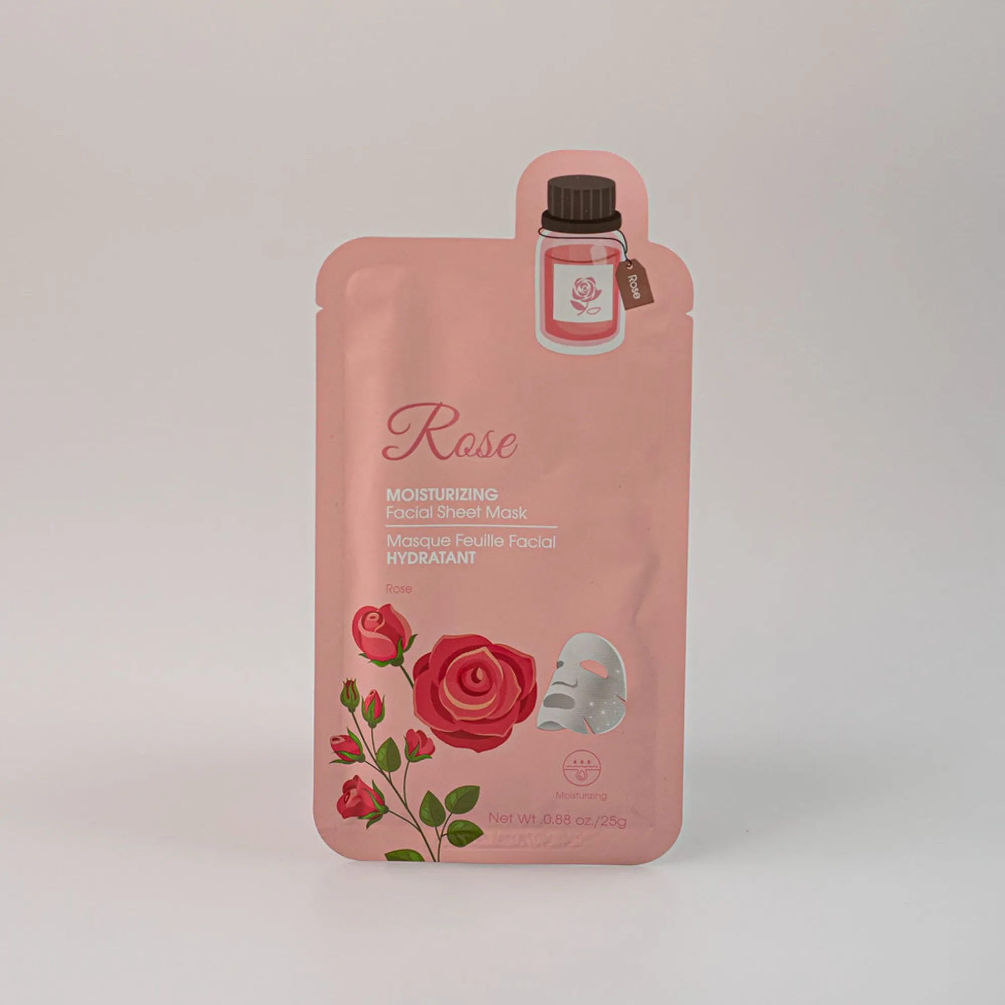 Hot Maschera In Tessuto - Rosa Skin Care