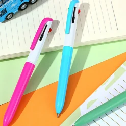 Online Penna Con 4 Colori Impugnatura Blu Penne E Pennarelli