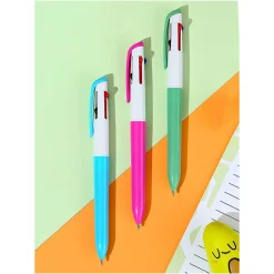 Best Penna Con 4 Colori Impugnatura Rosa Penne E Pennarelli