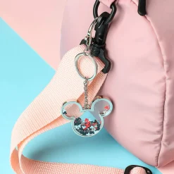 Clearance Portachiavi Mickey Mouse Glitterato Argento Borse & Zaini