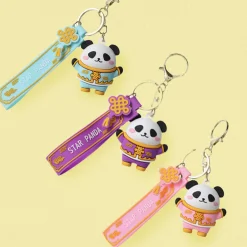 Discount Portachiavi Panda Cinese (1Pz) Borse & Zaini
