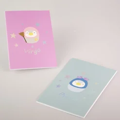 Clearance Quaderno Rilegato A Punto - Collezione Segni Zodiacali (A5) - (2Pz) Notebook