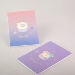 Clearance Quaderno Rilegato A Punto - Collezione Segni Zodiacali (A5) - (2Pz) Notebook