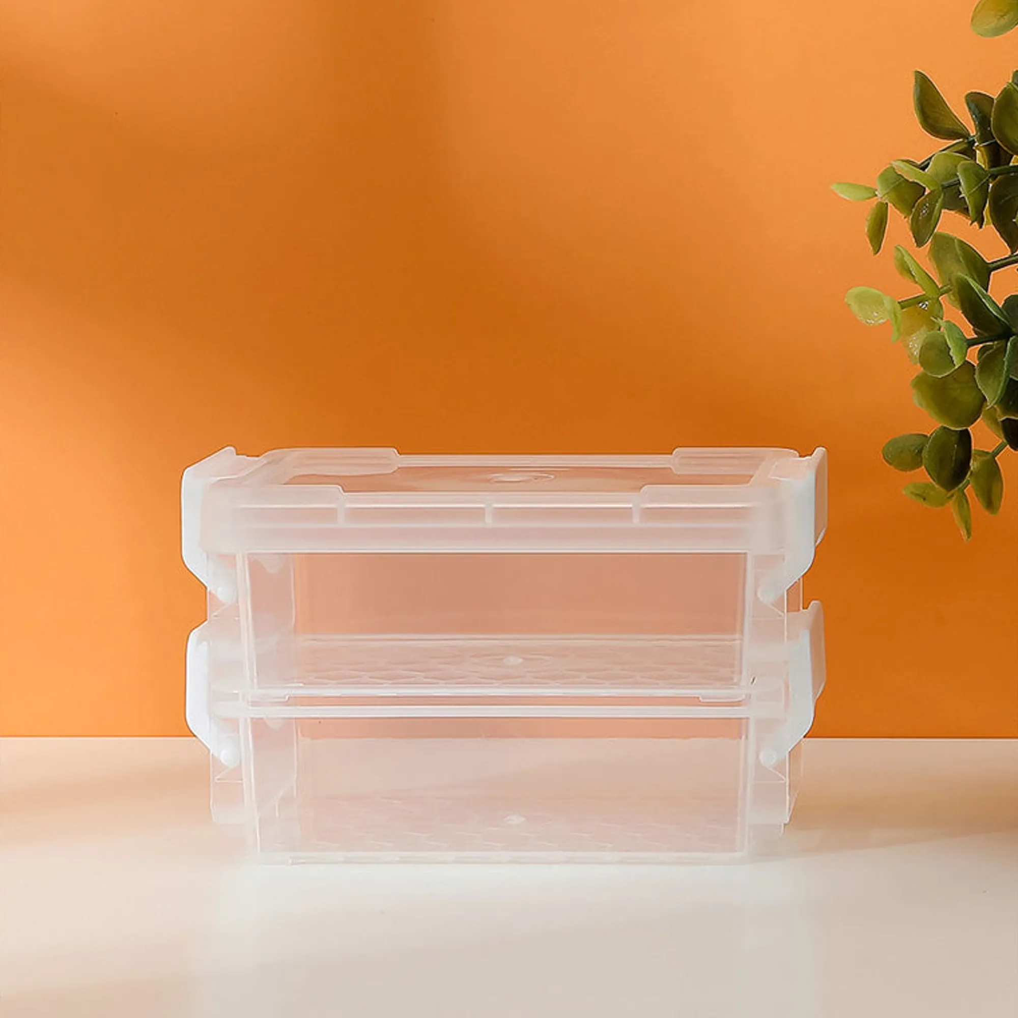 New Scatola Portaoggetti A Due Strati - Piccola Storage Box & Organizer