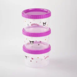 Set 3 Porta Pranzo Kuromi Storage Box & Organizer