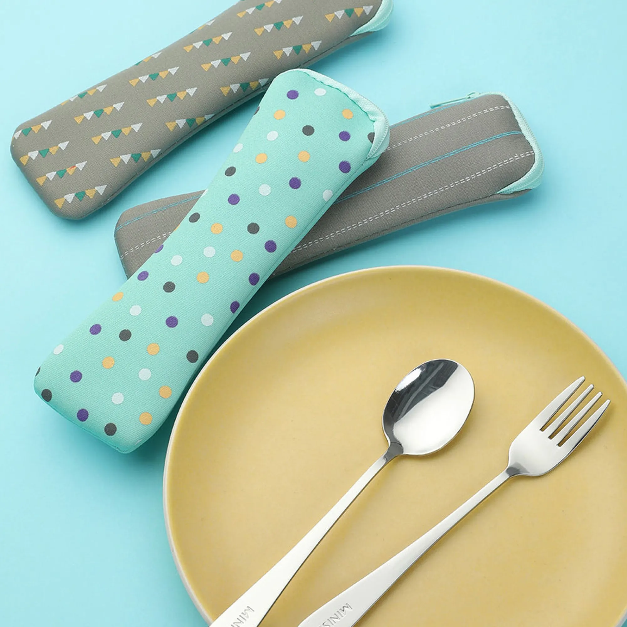 Discount Set Posate Con Custodia Morbida (1Pz) Storage Box & Organizer