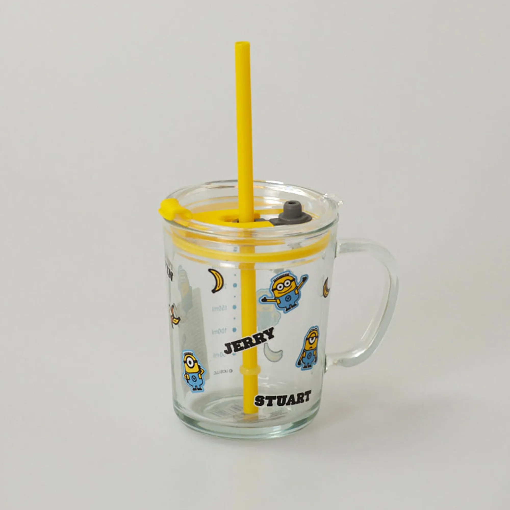 Hot Tazza In Vetro Con Cannuccia - Minions (1Pz) (400Ml) Borse & Zaini